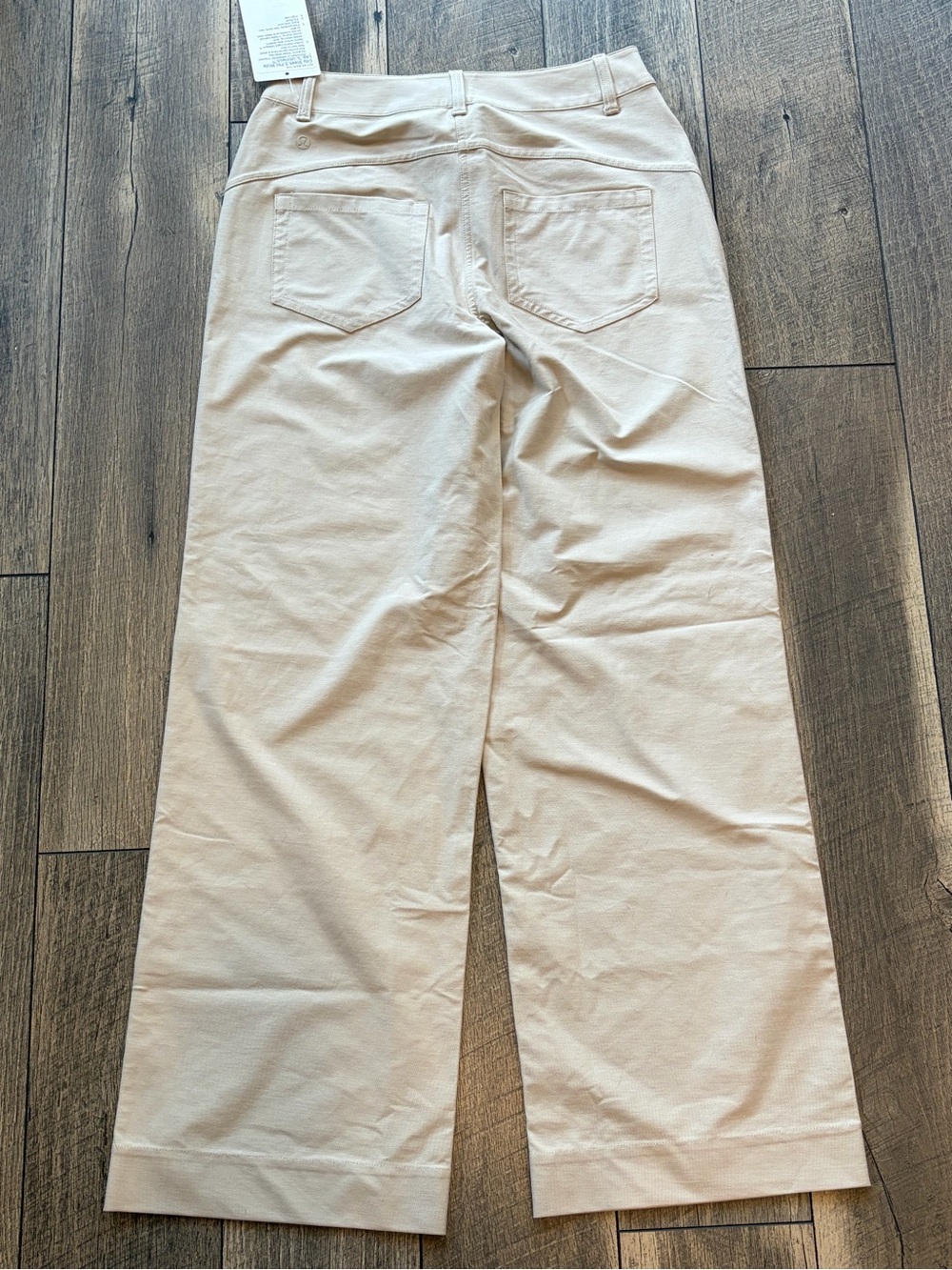NWT Lululemon City Sleek 5 Pocket Wide-Leg High-Rise Pant Natural Ivory size 27 - Picture 9 of 10